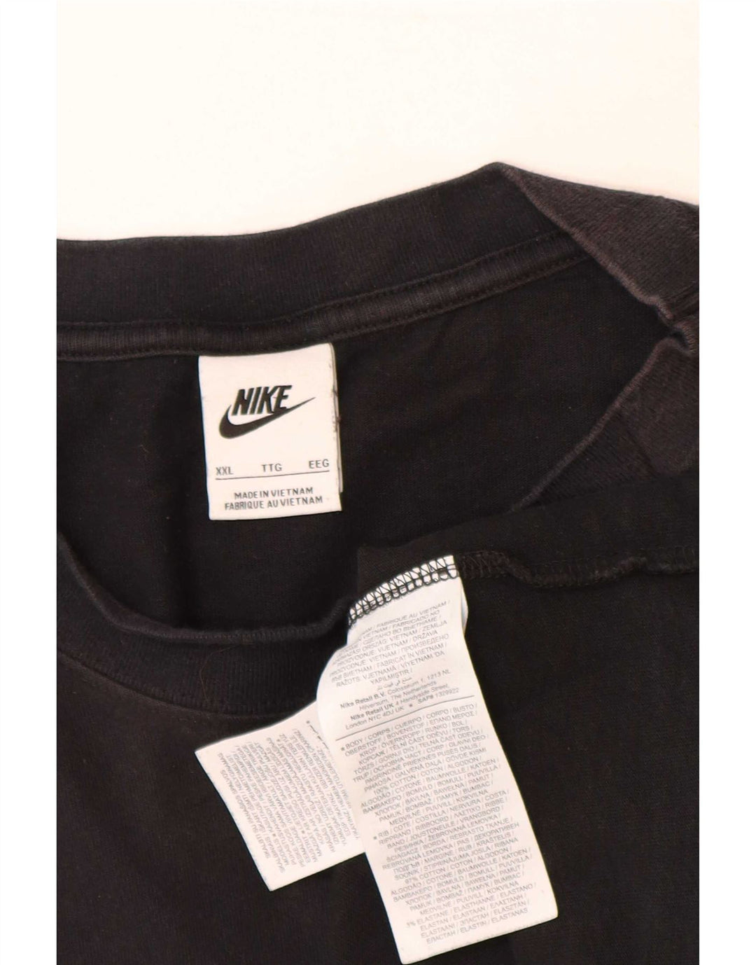 T-shirt da uomo Nike Top 2XL in cotone nero