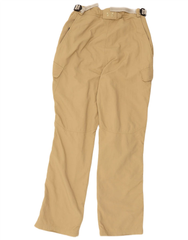 Pantaloni cargo dritti da donna Under Armour W24 L30 nylon beige