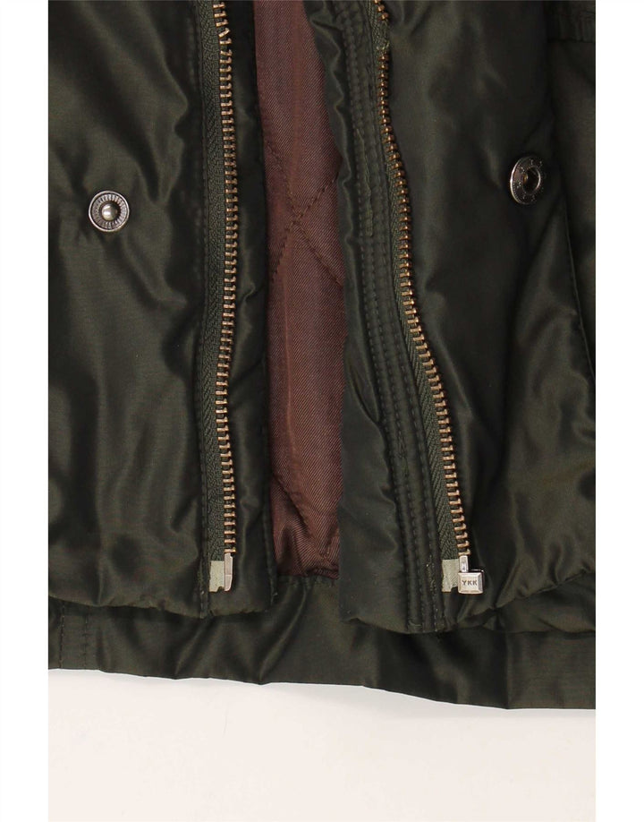 Giacca militare con cappuccio da uomo Tommy Hilfiger UK 38 medio cachi
