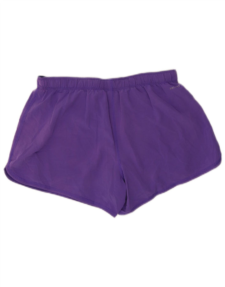 Pantaloncini sportivi Nike da donna Dri Fit UK 14 poliestere viola medio
