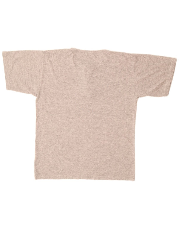 T-shirt da uomo CHAMPION Top in cotone grigio medio