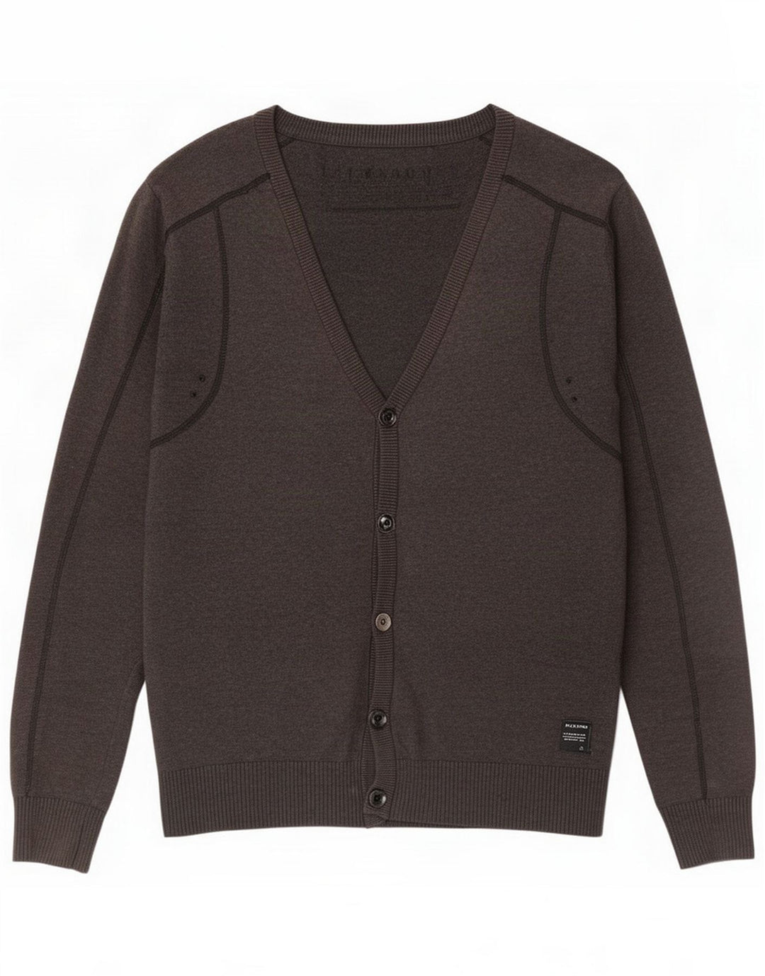 Jack & Jones Maglione cardigan da uomo piccolo grigio