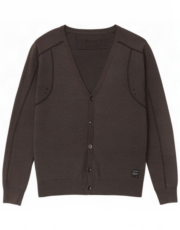 Jack & Jones Maglione cardigan da uomo piccolo grigio