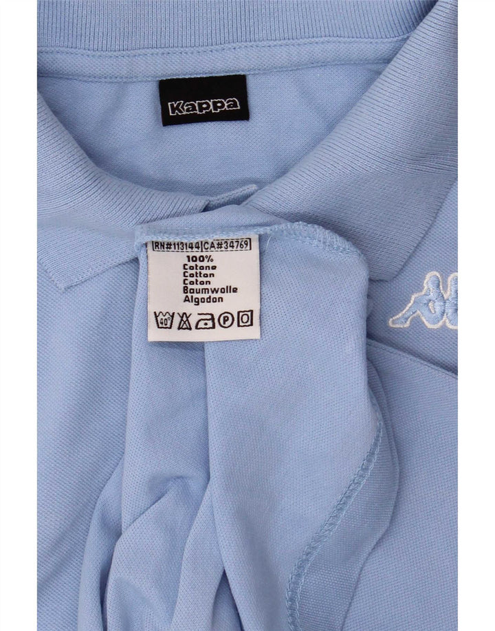 Polo Kappa Uomo Small Blu Cotone
