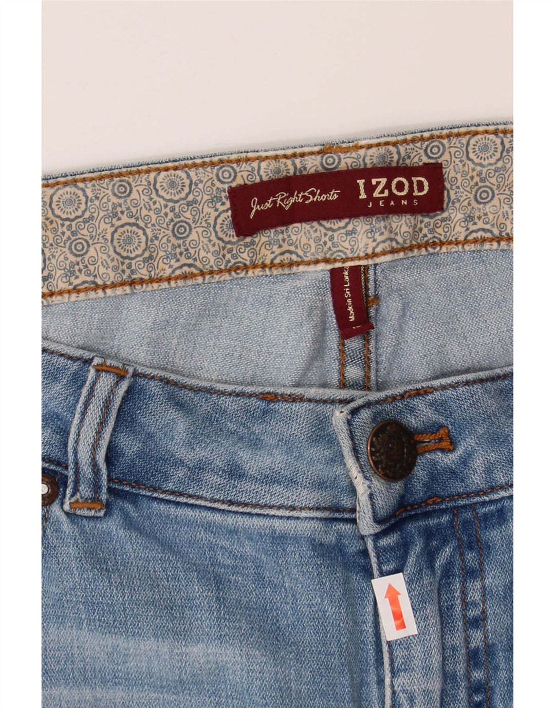 IZOD Womens Denim Shorts W30 Medium Blue Cotton Vintage Izod and Second-Hand Izod from Messina Hembry 