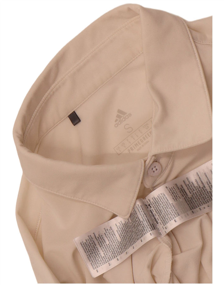 Polo Adidas Primegreen da uomo piccola in poliestere bianco