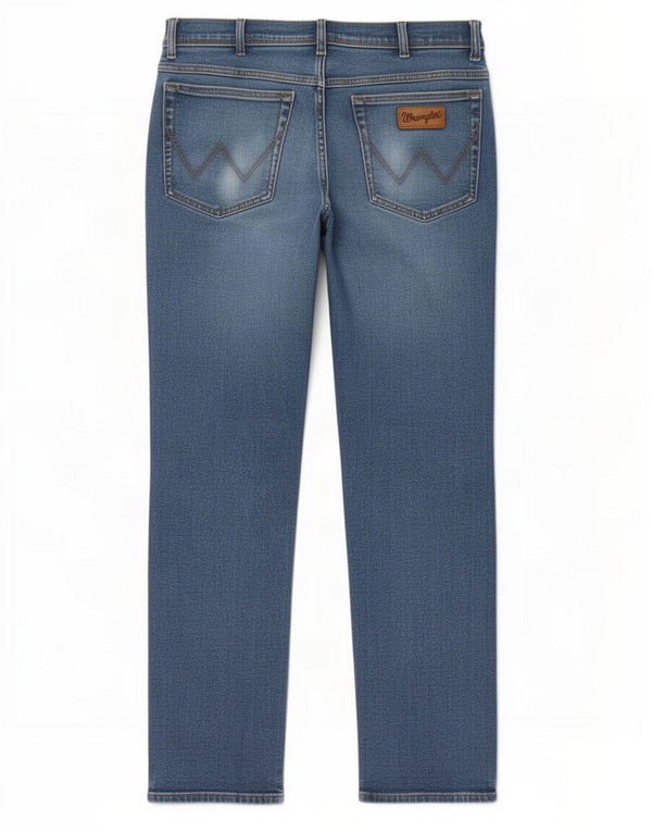 Wrangler Mens Texas Straight Jeans W33 L30 Blue Cotton