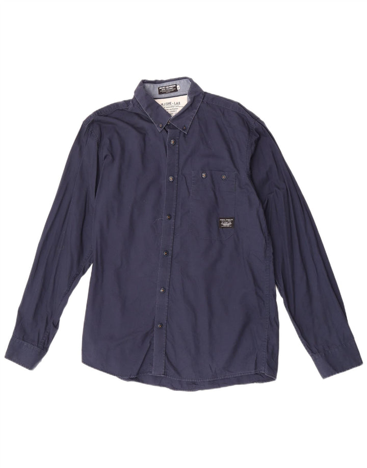 Camicia da uomo Jack & Jones XL in cotone blu navy