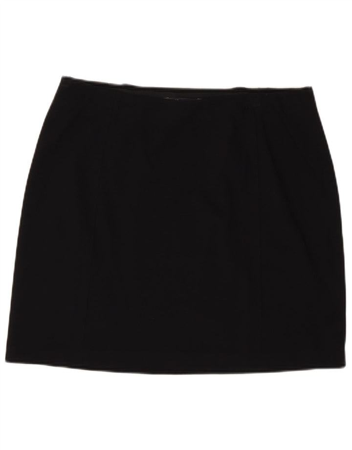Minigonna da donna Marks & Spencer UK 14 Large W32 viscosa nera