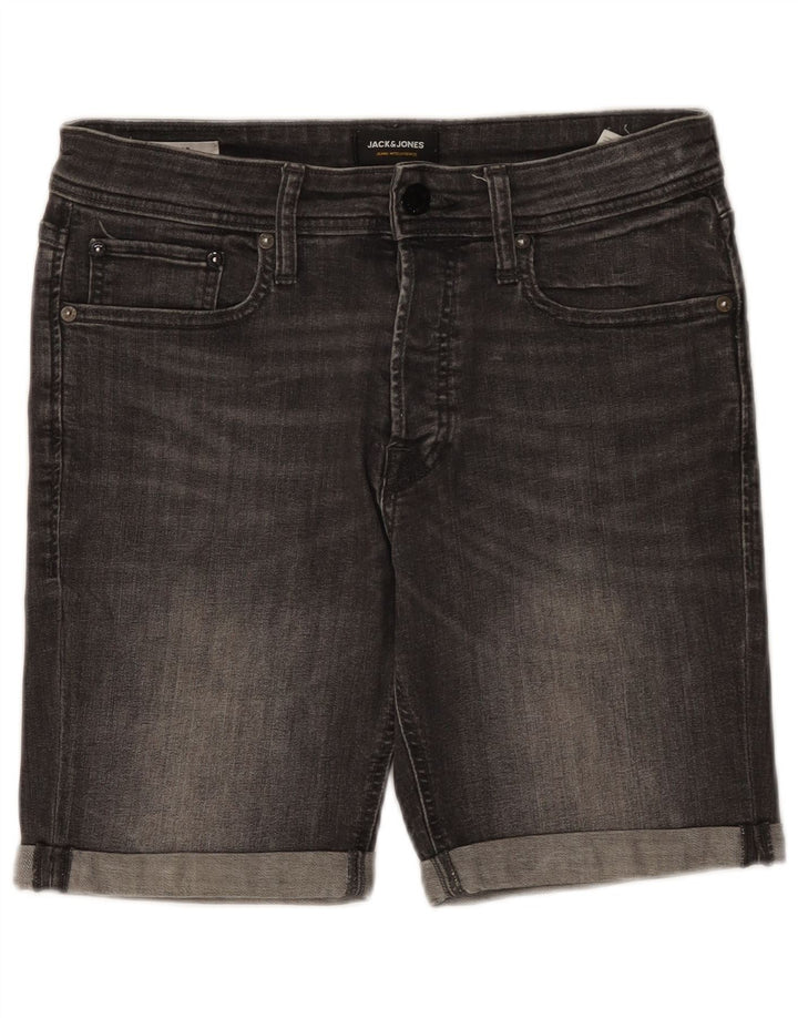 Pantaloncini di jeans da uomo Jack & Jones piccoli W29 grigi