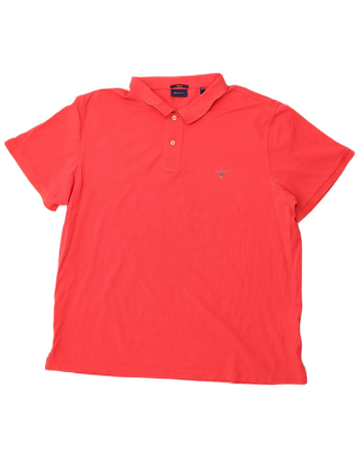 Polo GANT da uomo regolare 4XL in cotone rosso