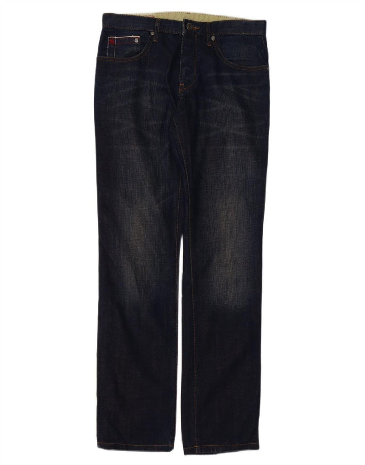 Jeans dritti da uomo Jules W38 L34 cotone blu navy
