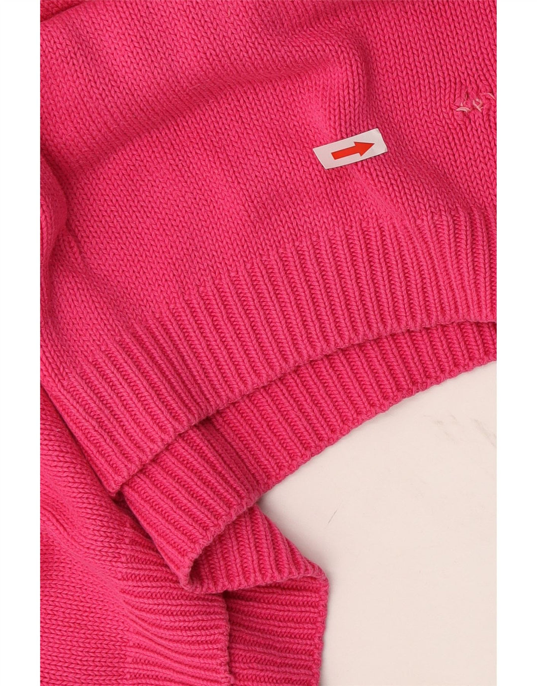 Maglione maglione girocollo oversize da donna Marks & Spencer UK 16 grande rosa