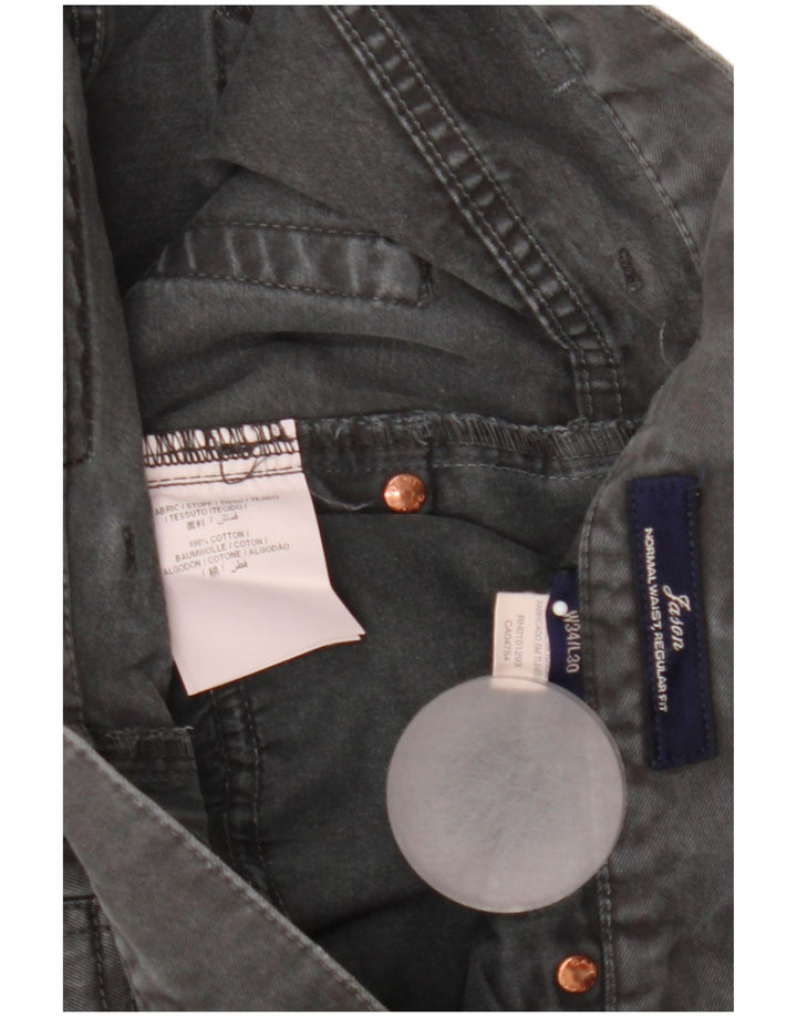 Jeans dritti regolari Jason da donna Gant W34 L30 cotone grigio