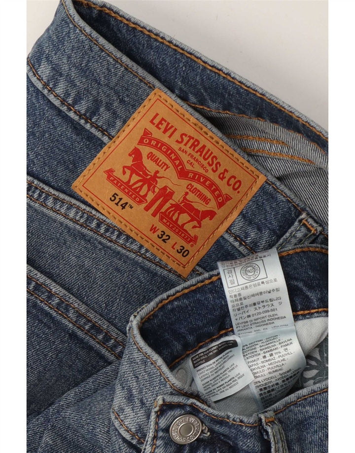 Levi's Uomo 514 Jeans dritti W32 L30 Cotone Blu