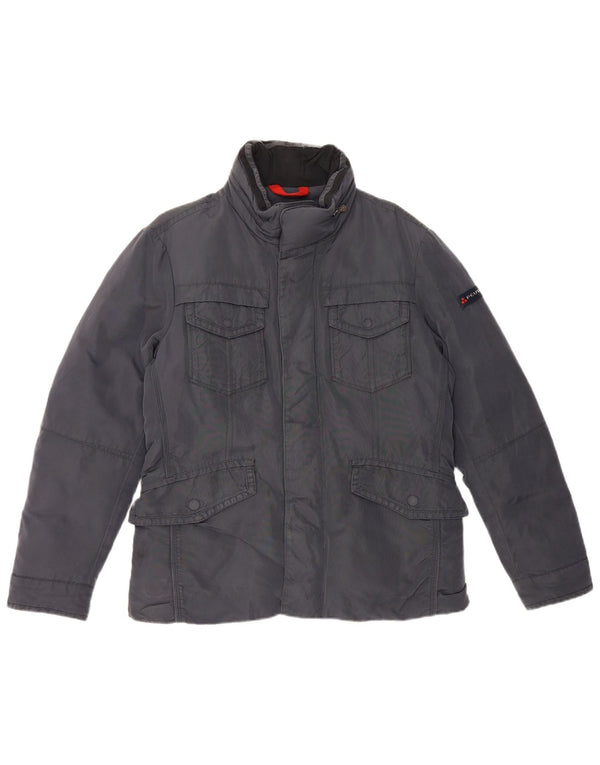 PEUTEREY Giacca imbottita da uomo UK 38 Medium Blu Navy Poliammide