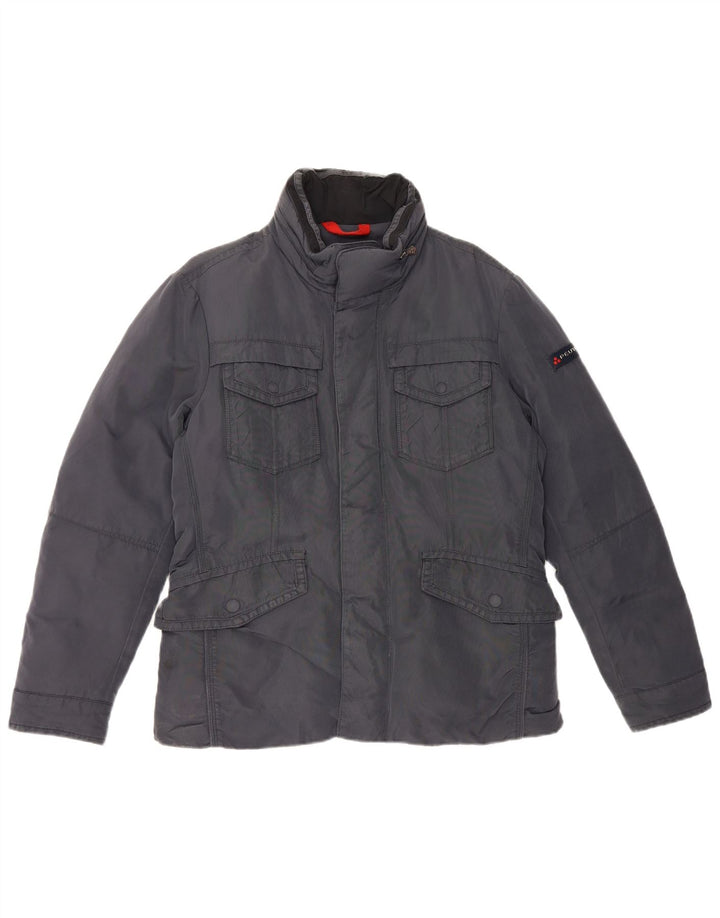 PEUTEREY Giacca imbottita da uomo UK 38 Medium Blu Navy Poliammide