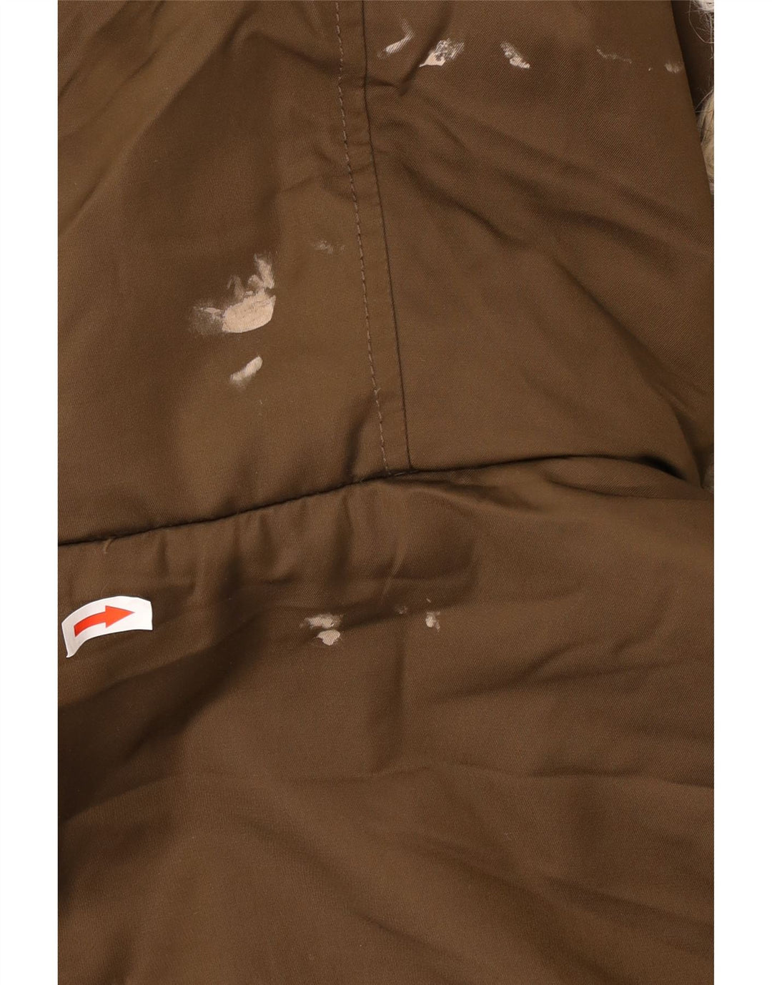 Giacca Parka Sherpa oversize Trafaluc da donna Zara UK 10 piccola marrone