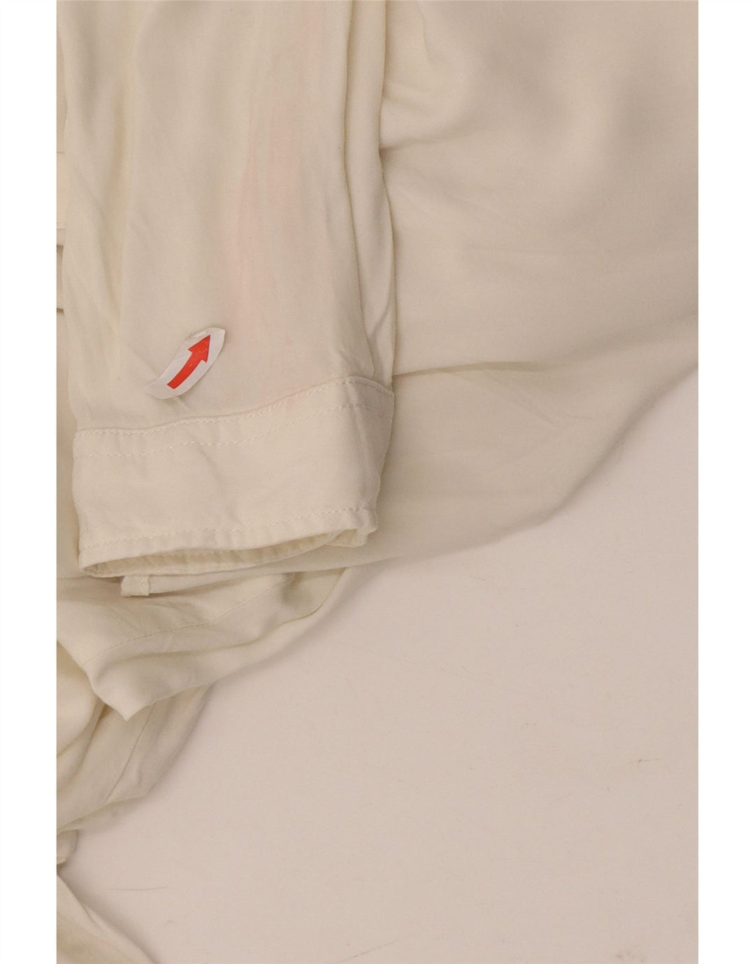 Camicia pullover lunga da donna di Dack UK 16 Large Rayon bianco sporco