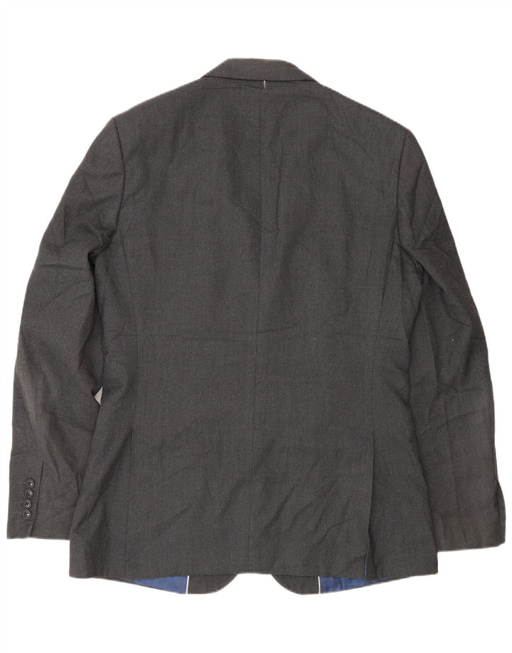 Giacca blazer slim lunga a 2 bottoni Marks & Spencer da uomo UK 40 Grigio medio