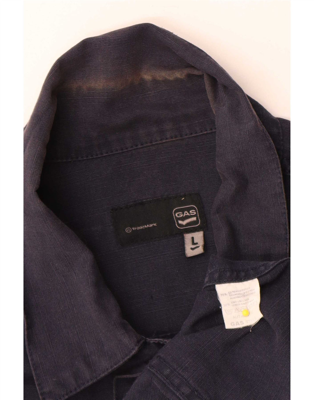 Giubbotto bomber da uomo Gas UK 40 grande cotone blu navy