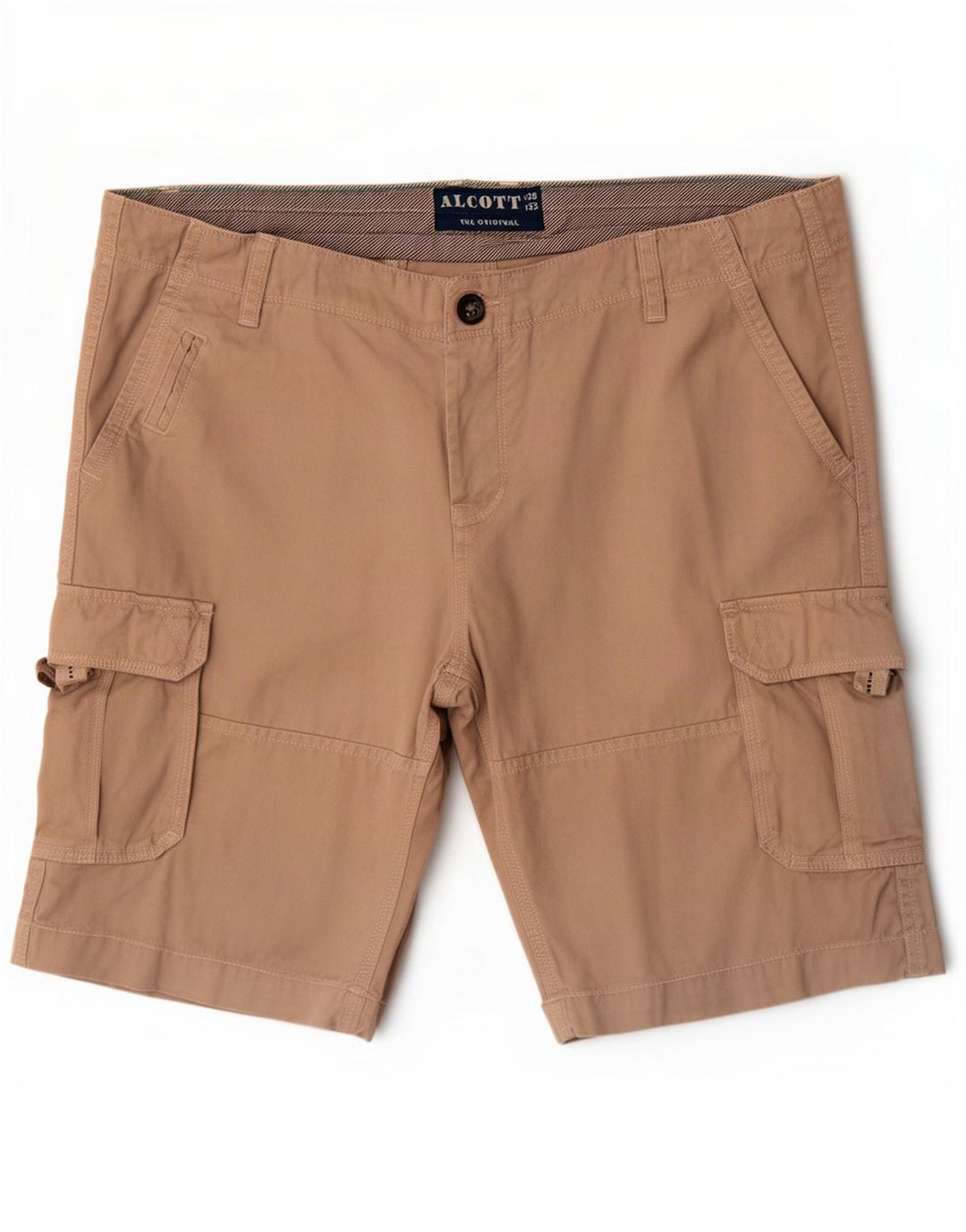 Pantaloncini cargo da uomo Alcott W38 XL in cotone beige
