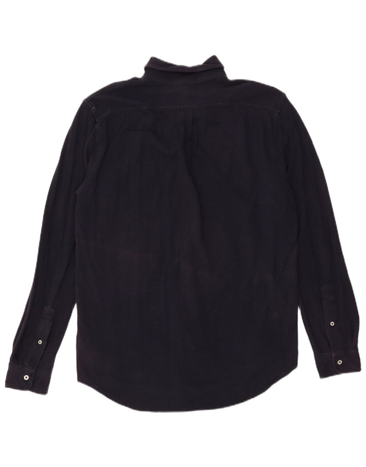 Camicia da uomo Ralph Lauren in cotone blu navy medio