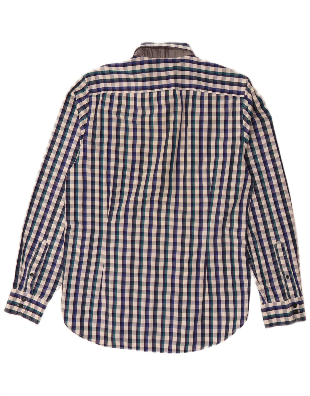 Ted Baker Camicia da uomo Taglia 3 Cotone a quadretti blu medio