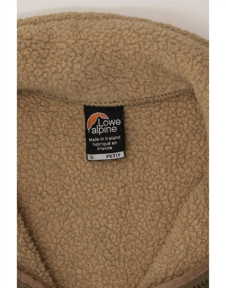 Lowe Alpine Maglione in pile da uomo Petite con zip e collo piccolo color kaki