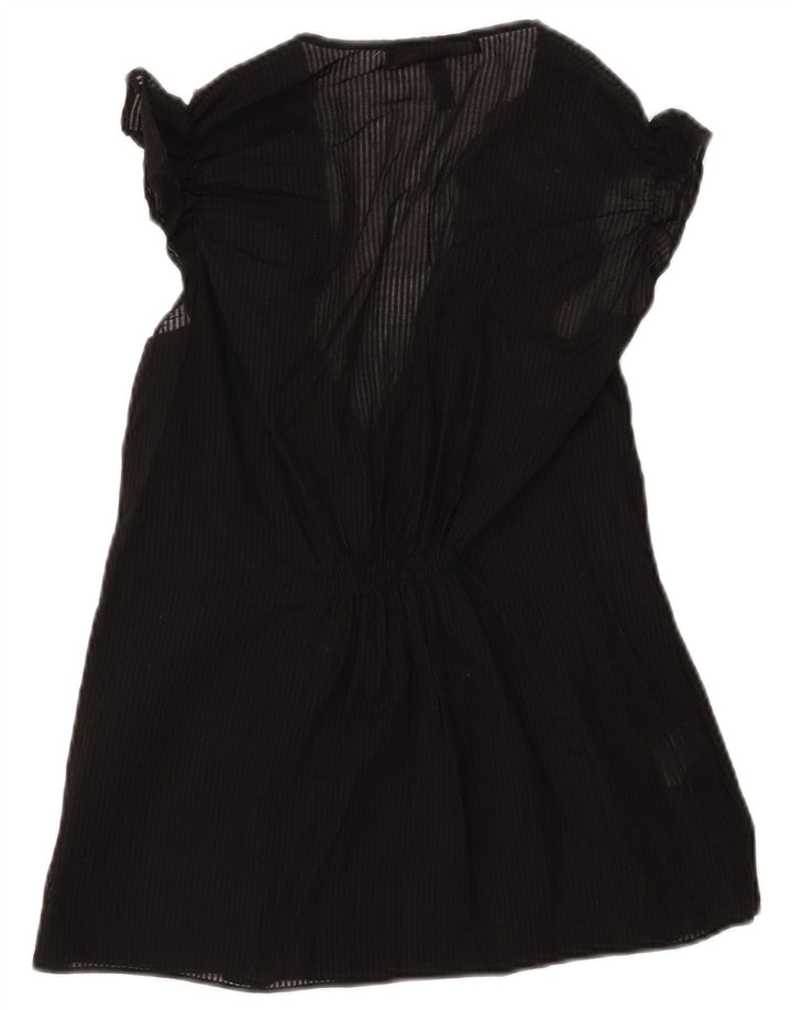 BCBGMAXAZRIA Camicetta da donna Top UK 12 Cotone a righe nere medie
