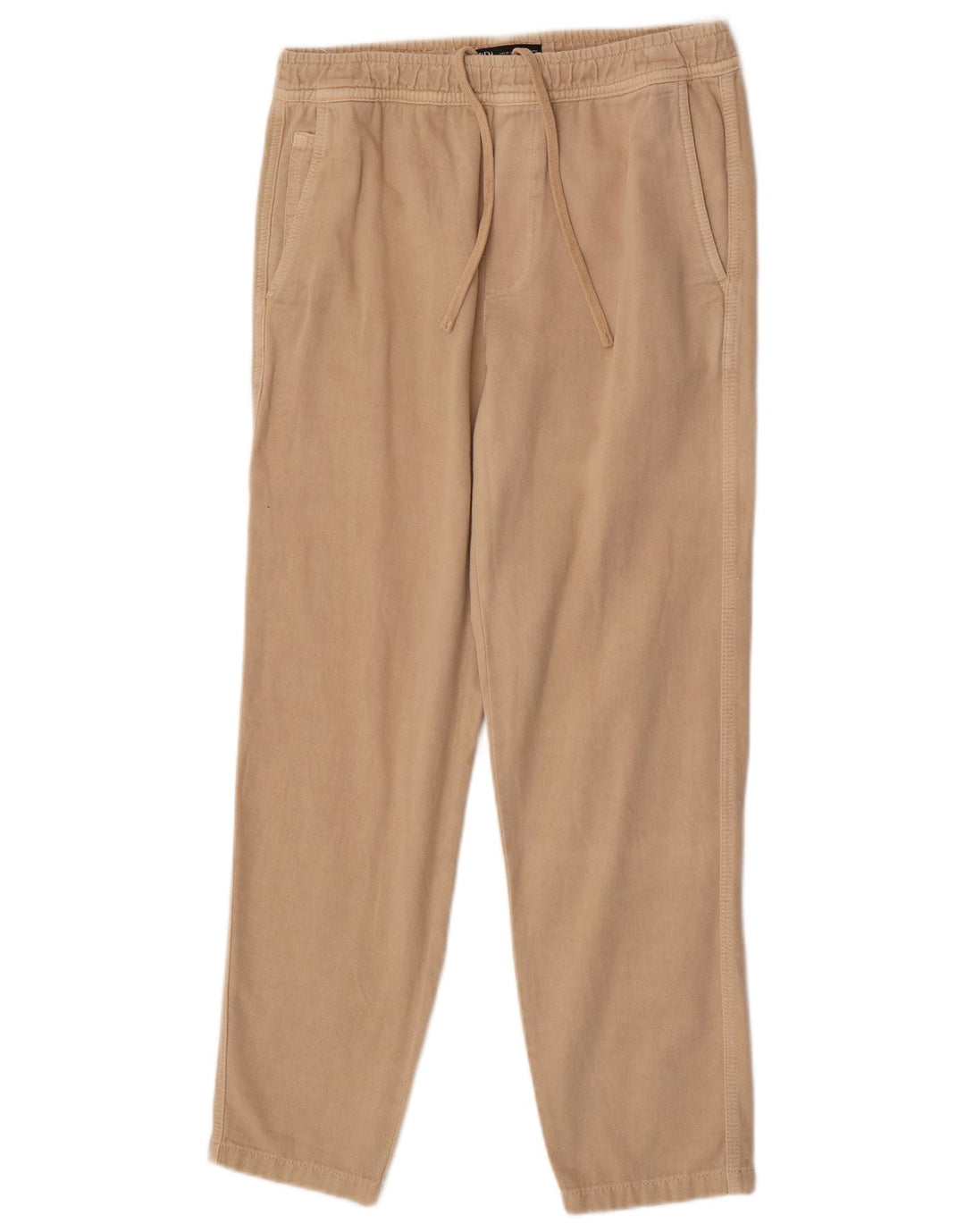 Pantaloni cargo dritti da uomo Zara medi W31 L30 in cotone beige
