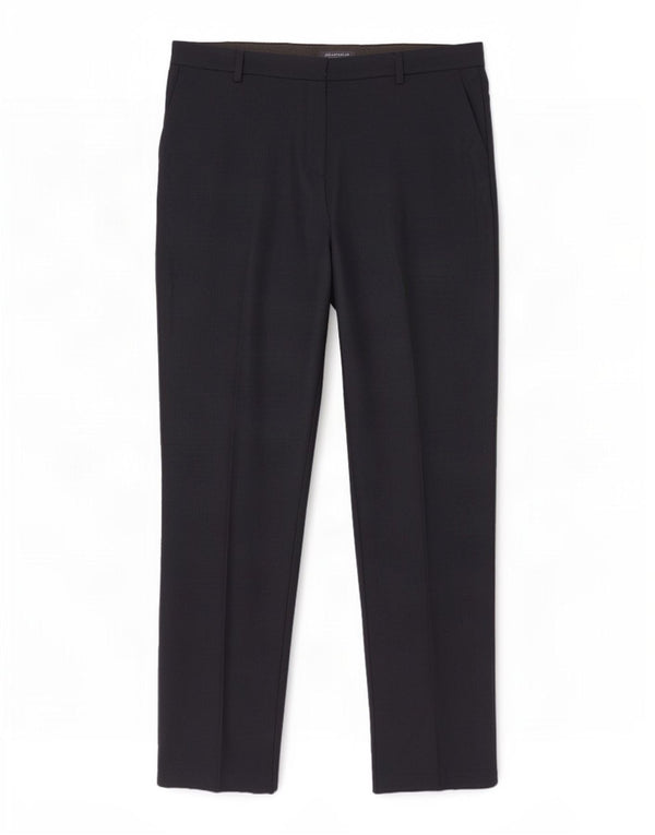 Pantaloni chino a vita alta da donna Marks & Spencer UK 20 2XL W40 L32 Blu Navy