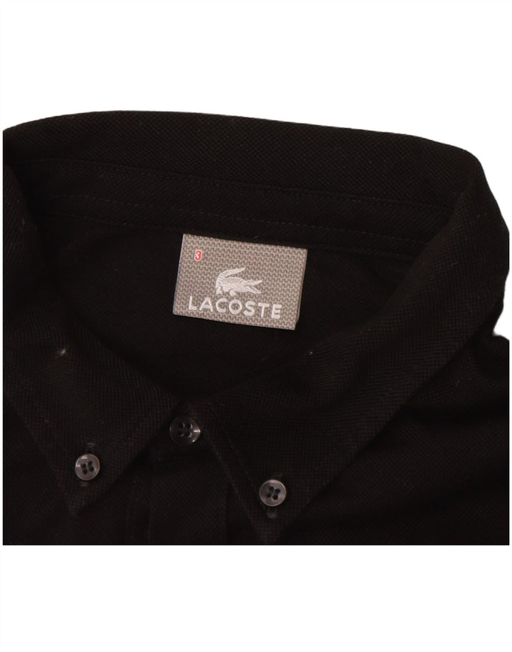 Camicia pullover da uomo LACOSTE taglia 3 piccola in cotone nero