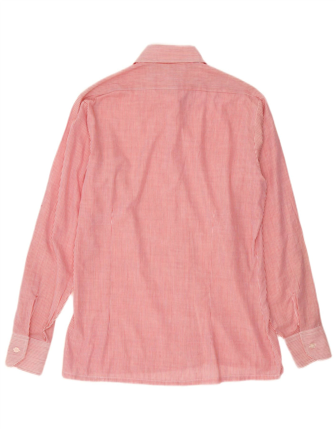 Camicia da uomo Imperial Taglia 39 15 1/2 Poliestere gessato rosso medio