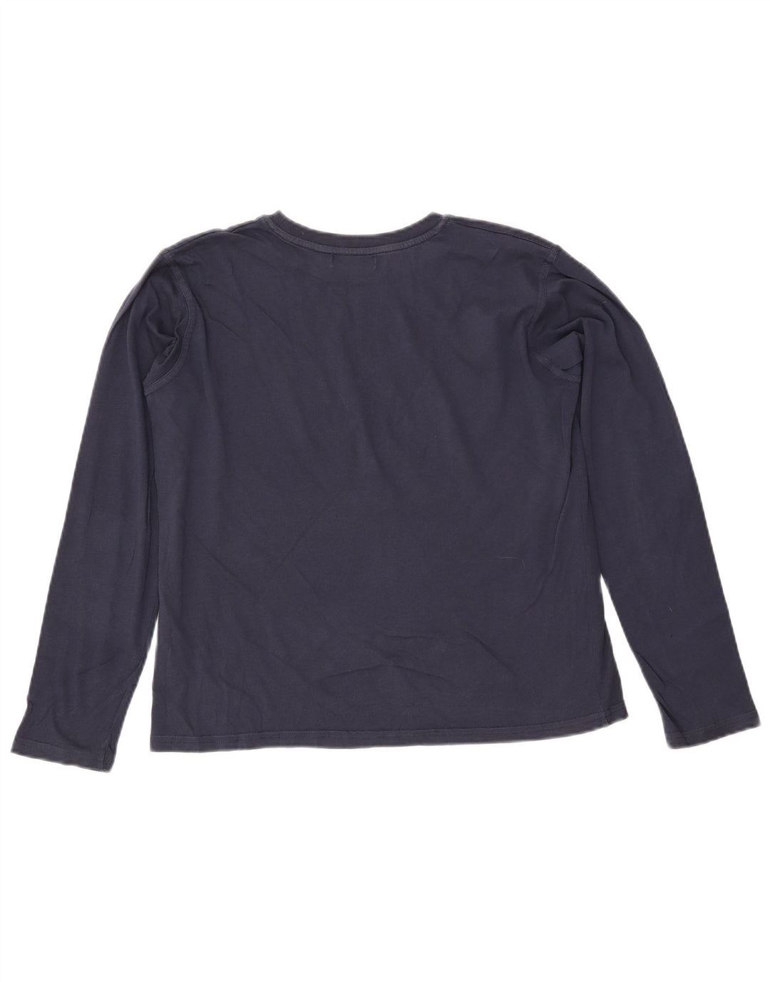 Top Trussardi Grafica Bambino Manica Lunga 13-14 Anni Cotone Blu Navy