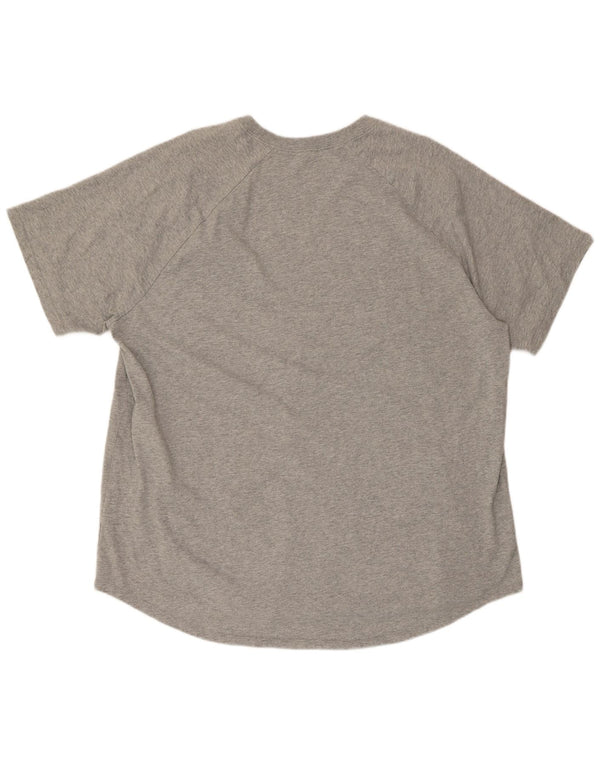 T-shirt grafica regolare da uomo a maniche corte Nike 2XL in cotone grigio