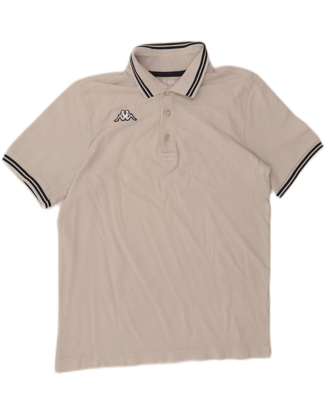 Polo Kappa da uomo di colore bianco medio