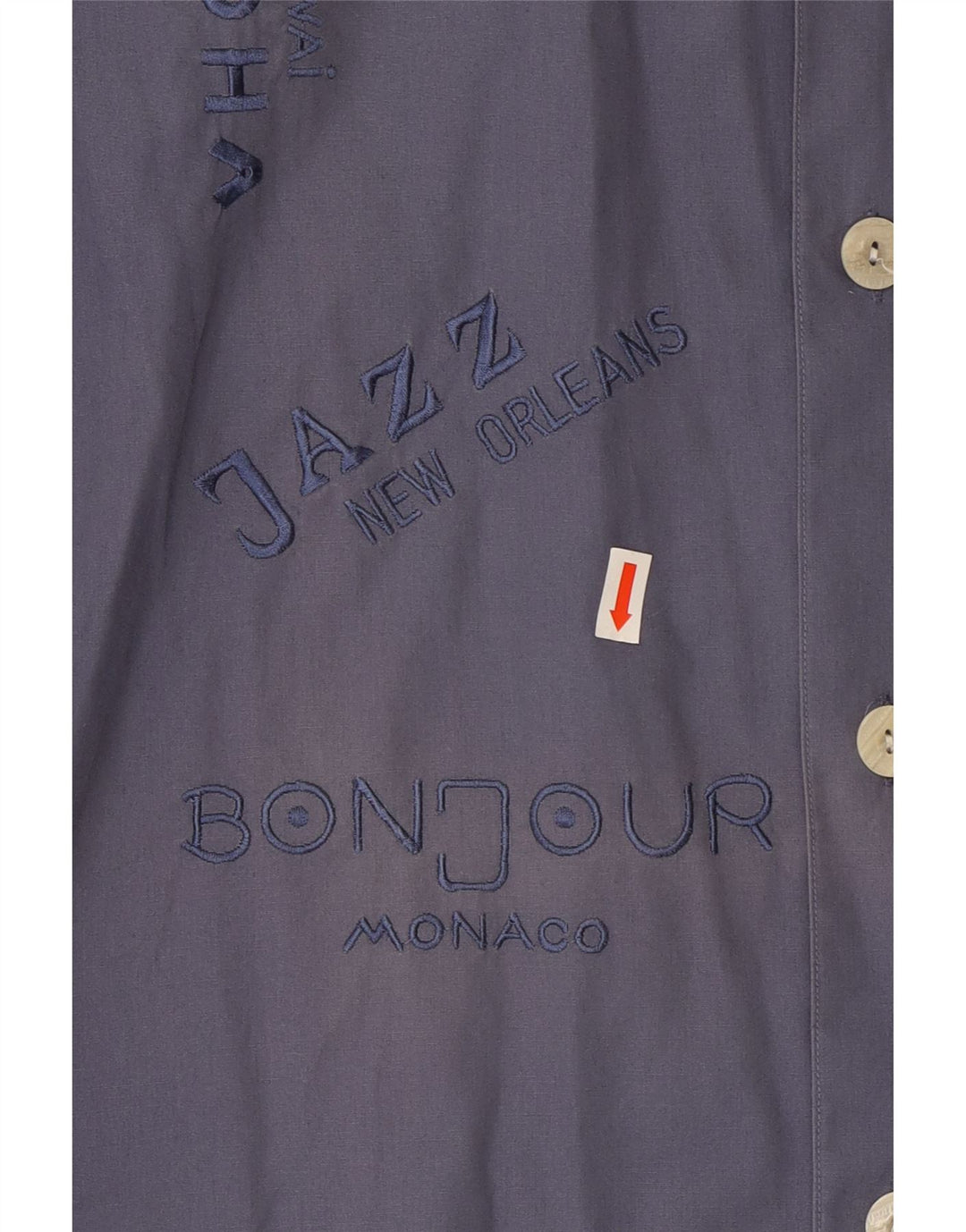 CARNABY'S Camicia grafica da uomo grande blu navy