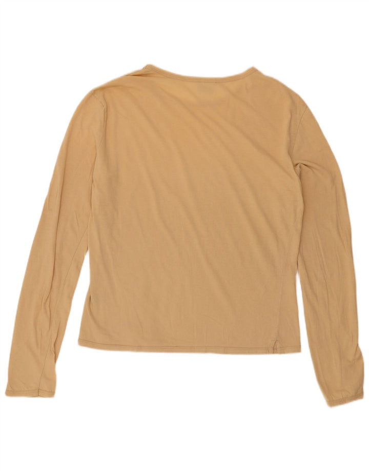 Murphy & Nye Top da donna a maniche lunghe UK 18 XL Cotone beige