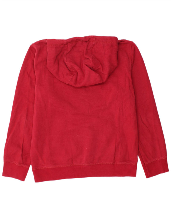 Crew Clothing Maglione con cappuccio da uomo in cotone rosso medio