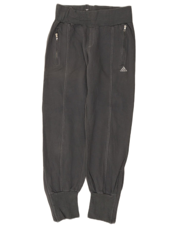 Pantaloni da tuta da donna Adidas Crop Pantaloni da jogging UK 18 XL Cotone grigio