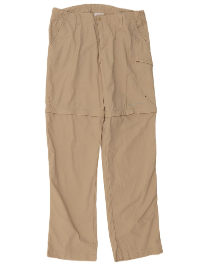 Pantaloni cargo da escursionismo da uomo Columbia medi W32 L32 nylon beige