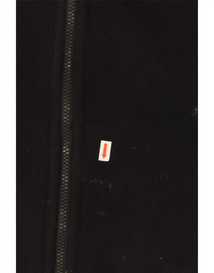 Giacca in pile foderata da donna Jack Wolfskin UK 14 grande poliestere nero
