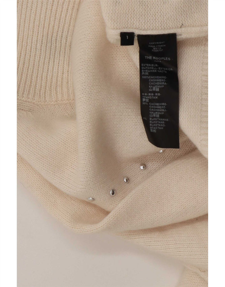 Maglione maglione a collo alto da donna The Kooples taglia 1 piccolo bianco sporco