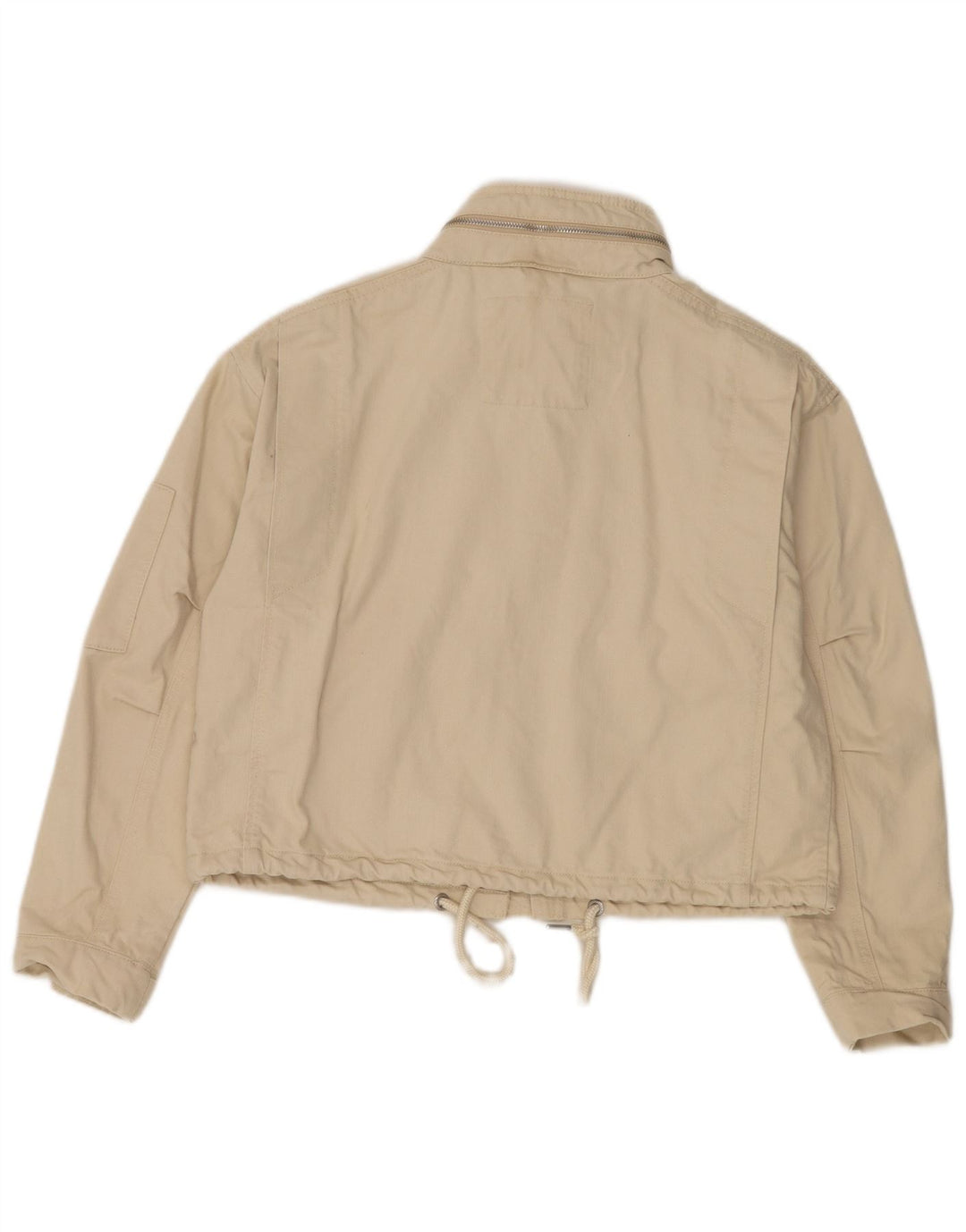 Giacca utilitaria oversize corta da donna Superdry UK 8 Small Cotone beige
