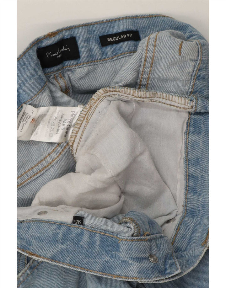 Jeans dritti da uomo vestibilità regolare Pierre Cardin W36 L29 cotone blu