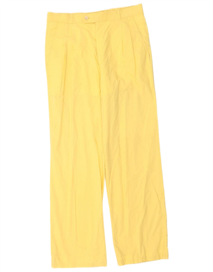 Pantaloni da abito con pegging da uomo Boggi IT 48 medio W28 L30 giallo