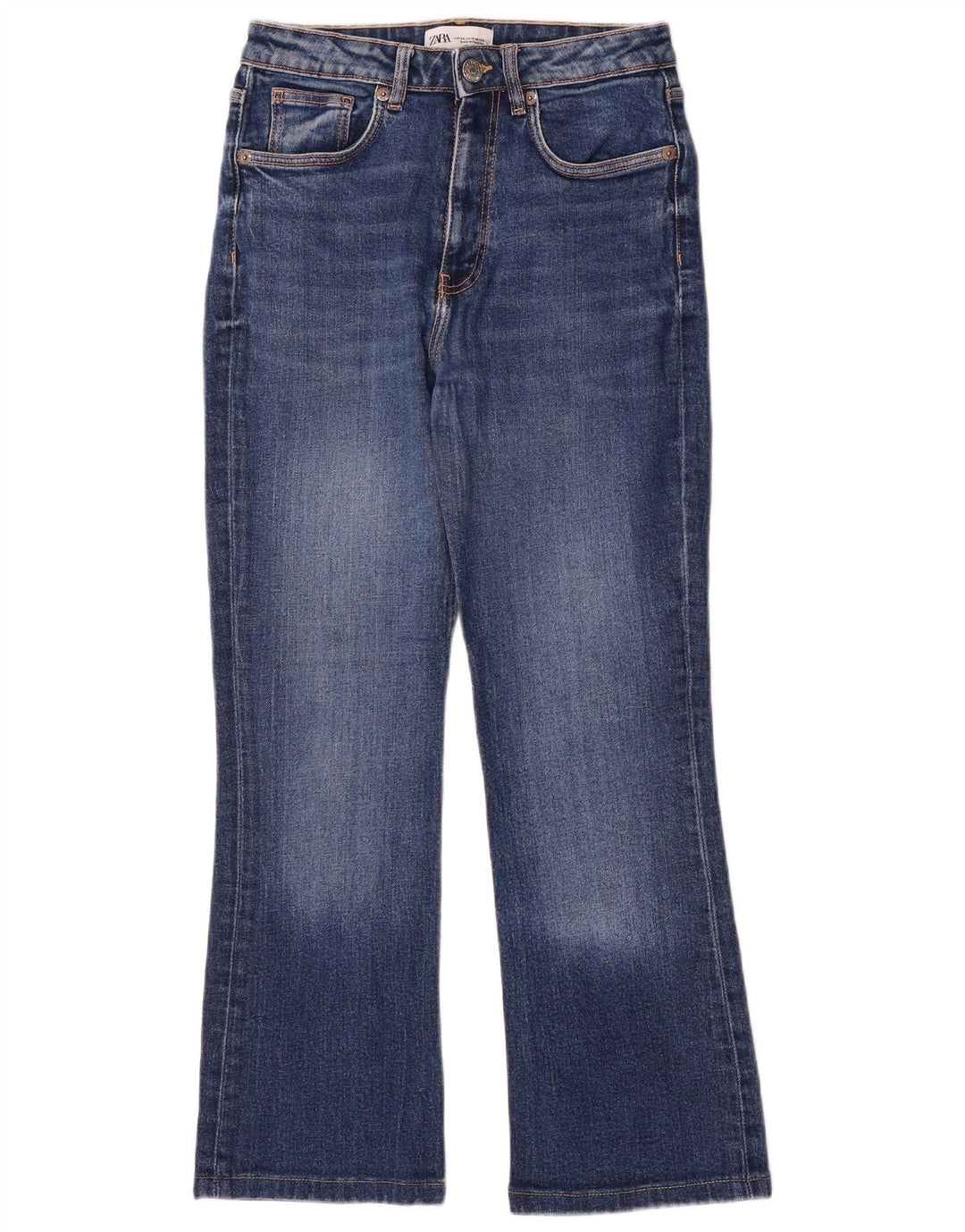 Jeans Bootcut da donna Zara EU 38 Small W28 L26 Blu