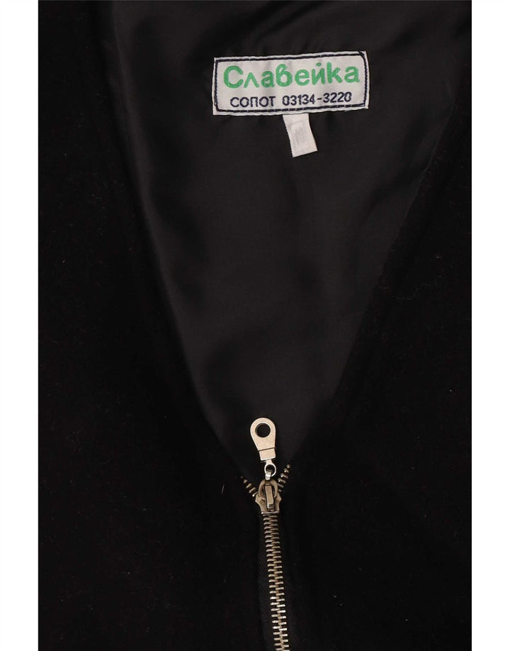 Gilet vintage da donna UK 14 medio nero