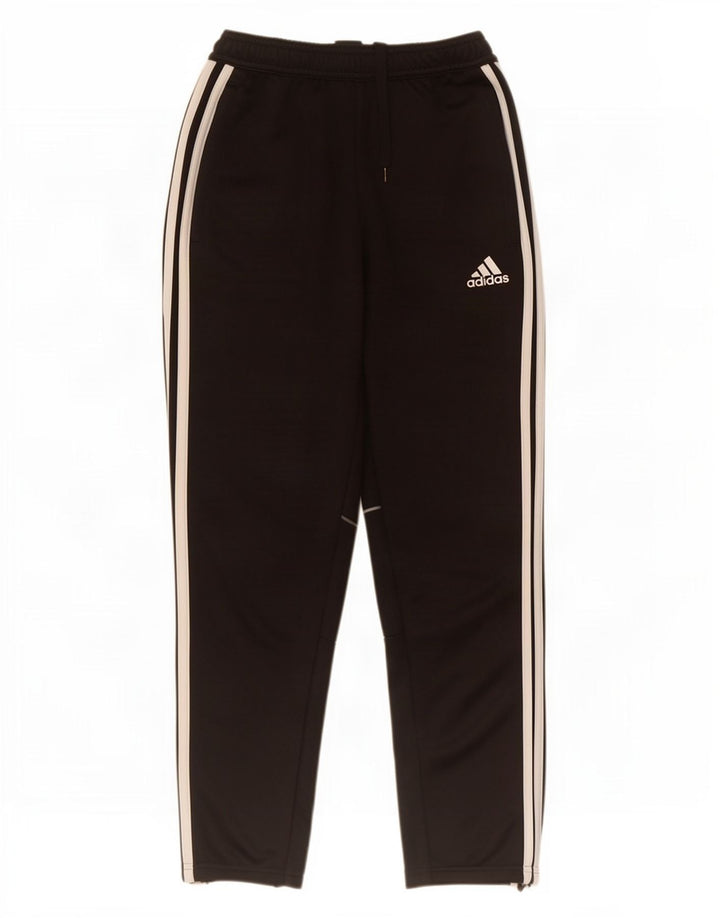 Pantaloni della tuta da ragazzo Adidas 11-12 anni in poliestere nero